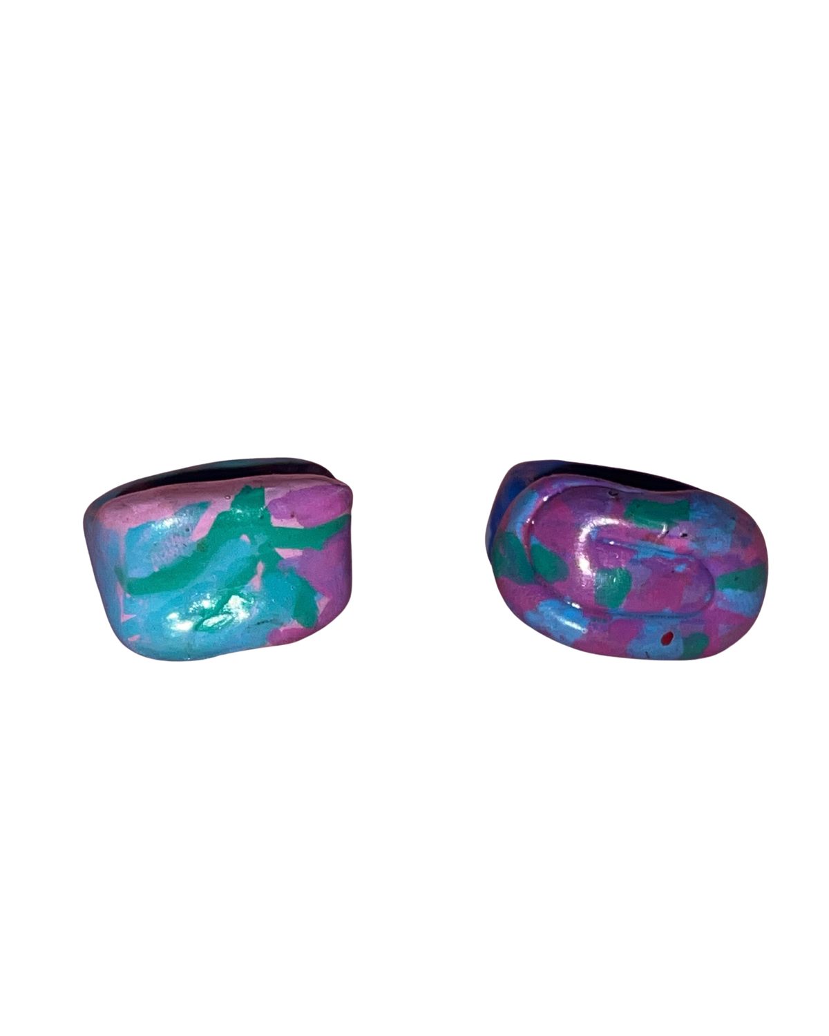 "DUO PASTEL" POLYMER CLAY RINGS