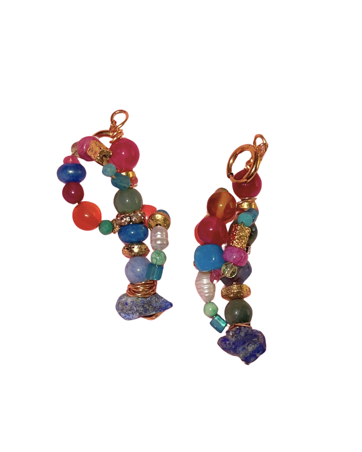 "FUNKY" BEAD EARRINGS